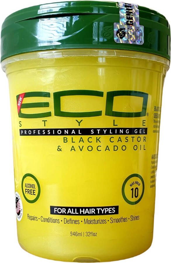 Eco Styler Styling Gel Black Castor & Avocado Oil 32oz 946ml