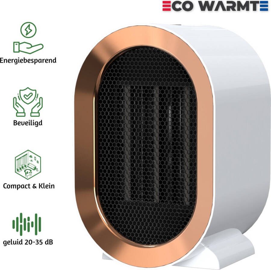 Eco Warmte Premium Elektrische Kachel 1200w 800w elektrische verwarming Kamer verwarming Ventilatorkachel Keramische Kachel Mini Heater Wit