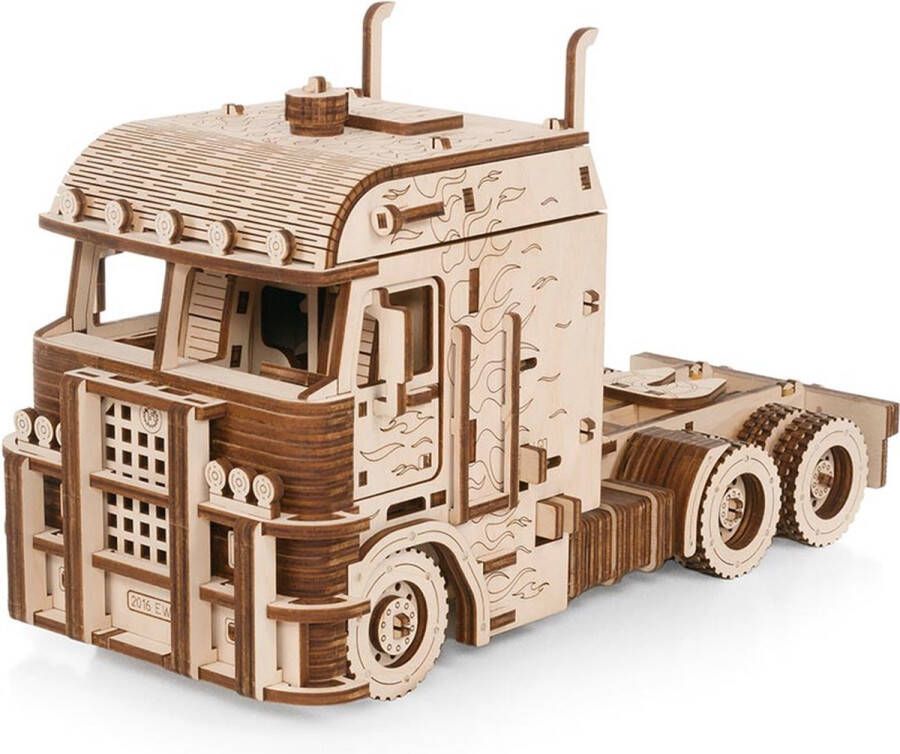 Eco-Wood-Art 3D Houten Puzzel Truck Road King 3236 29 3×13 2×17 5cm
