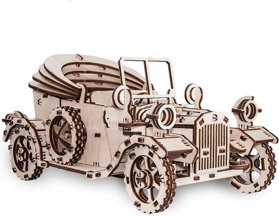 Eco-Wood-Art Retro Auto Houten Modelbouw