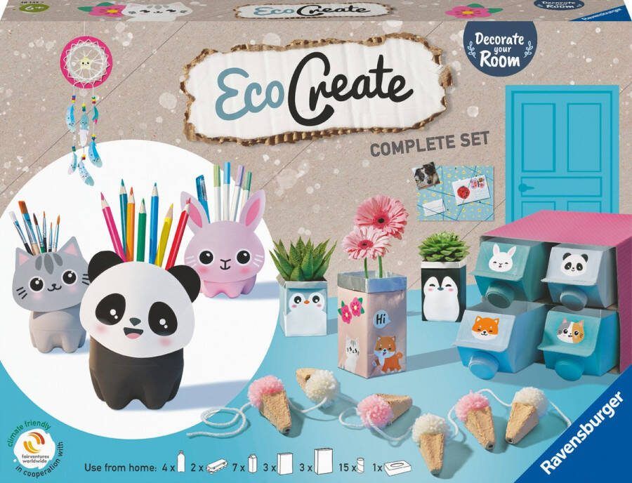 EcoCreate Ravensburger Decorate your Room Hobbypakket Knutselen met oude verpakkingen