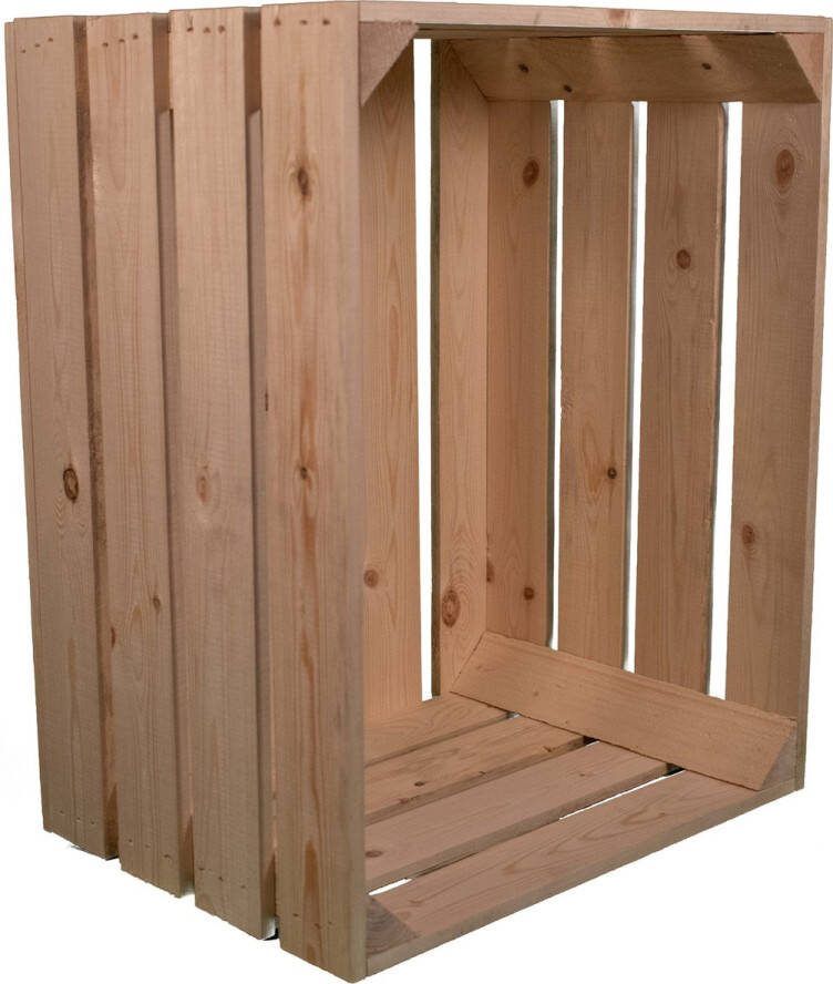 Eco.decobox EcoDecoBox 50x40x30 Natuur – Houten Opberger – Ecologisch Handgemaakt Houten Doos Fruitkist Natuurlijk Vintage Stijl Originele Kist Nieuwe Decoratieve Meubelstuk Interieur Nachtkast Schoenenkast Wijnrek Handmade Wood Box DIY