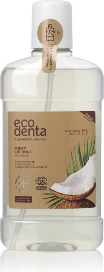 Ecodenta Mondwater 500ml Coconut