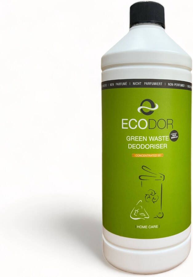 Ecodor EcoShield Afvalbak GFT ontgeurder stankverwijderaar Ecoshield 1 Liter 1 op 5 concentraat