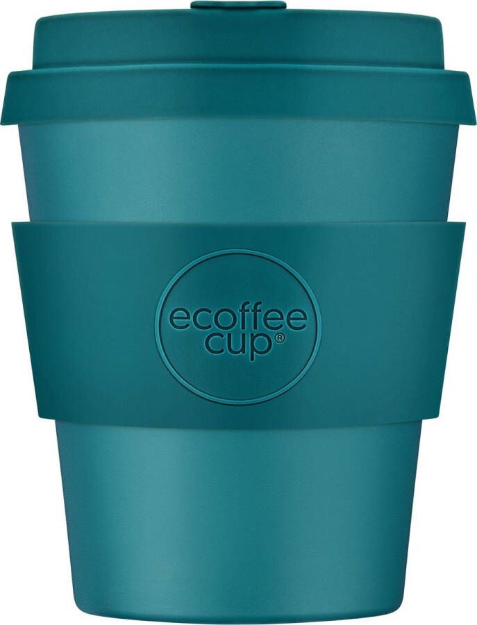 Ecoffee Cup Bay of Fires PLA Koffiebeker to Go 250 ml Petrol Siliconen