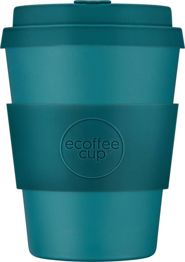 Ecoffee Cup Bay of Fires PLA Koffiebeker to Go 350 ml Petrol Siliconen