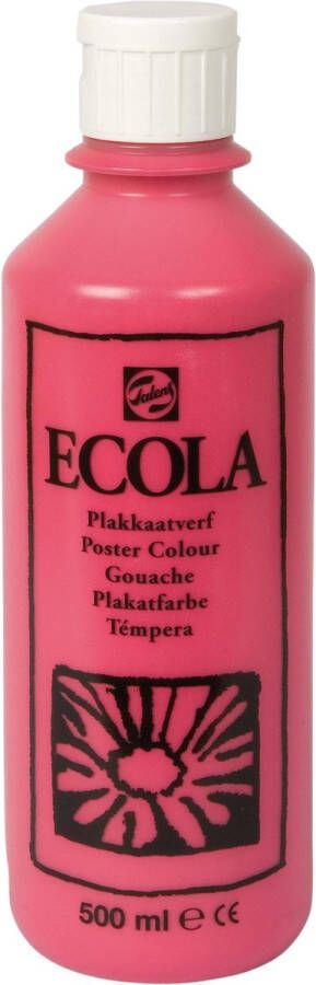 Talens Ecola plakkaatverf flacon van 500 ml tyrisch roze (magenta)