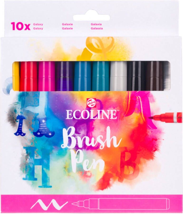 Ecoline Brush Pen set Galaxy 10 stuks