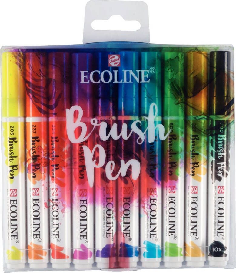 Talens markeerstiften Ecoline Brush Pen kleurenassorti 10 stuks