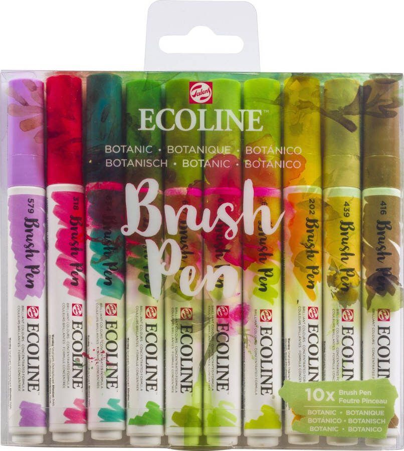 Ecoline Talens Brush Pen 10 stuks Botanisch