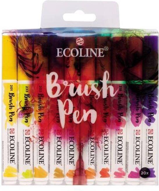 Ecoline Talens Brush Pen 20 stuks