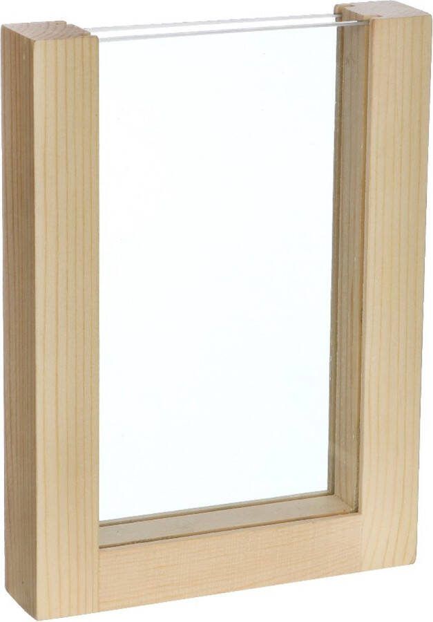 EcolinQ Houten standaard voor droogbloemen etc. 18cm hoog 1 st