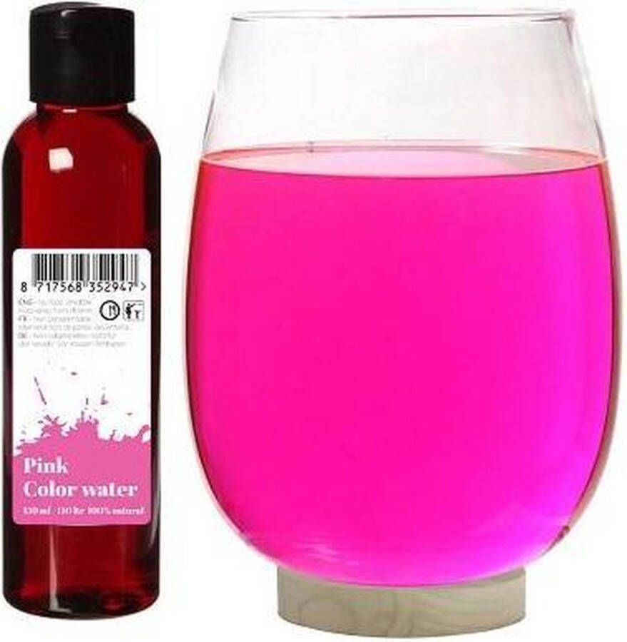 EcolinQ Natuurlijke kleurstof voor water Roze 1 fles
