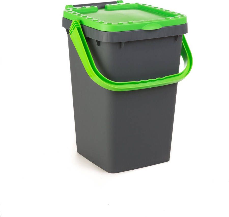 Ecoplast Ecoplus 25 liter afvalemmer groen afvalscheidingsbak sorteerbak afvalbak