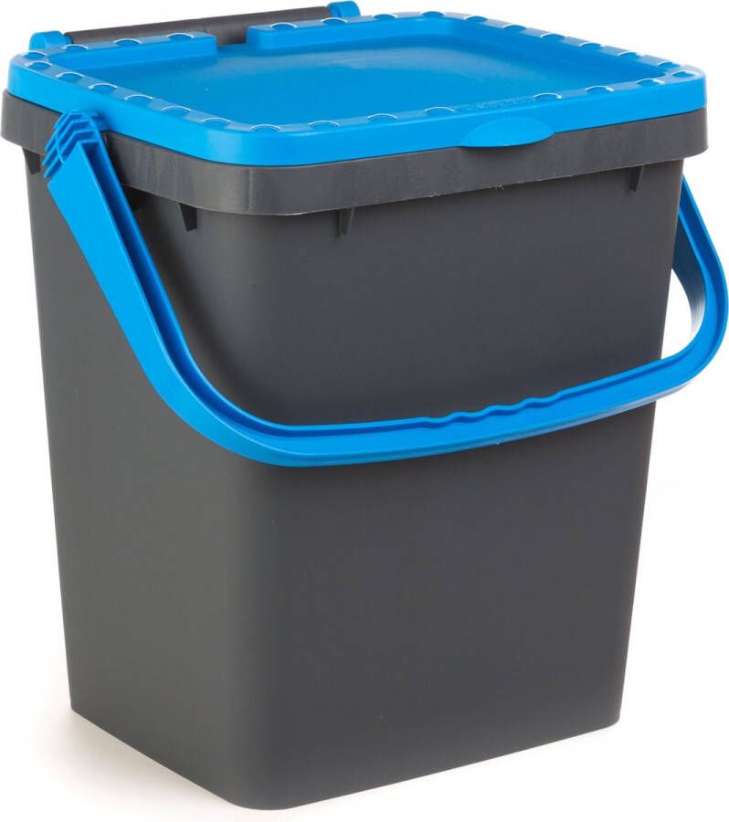 Ecoplast Ecoplus 35 liter afvalemmer blauw afvalscheidingsbak sorteerbak afvalbak