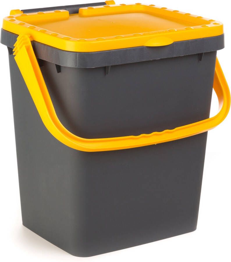 Ecoplast Ecoplus 35 liter afvalemmer geel afvalscheidingsbak sorteerbak afvalbak