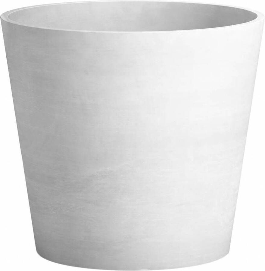 Ecopots Amsterdam kunststof bloempot Grijs Wit Ø 55 2 cm