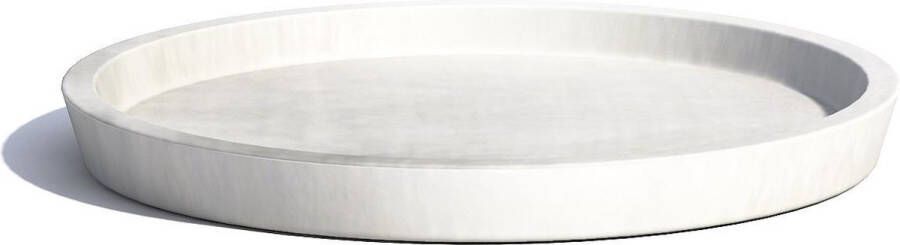 Ecopots onderschotel Amsterdam 40 cm whitestone