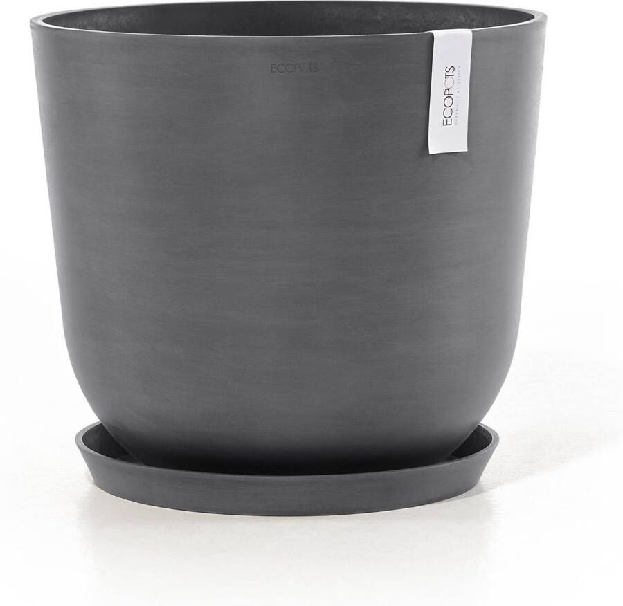 Ecopots Oslo Bloempot Ø 45 cm Grijs