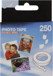 ECOSTARE Fotoplakkers Dubbelzijdig Plakstrips 250 Stuks Transparant Fotostickers Foto's Ophangen Dubbelzijdige Tape Plakkers Stickers Monatage Set Kit Plakstrips
