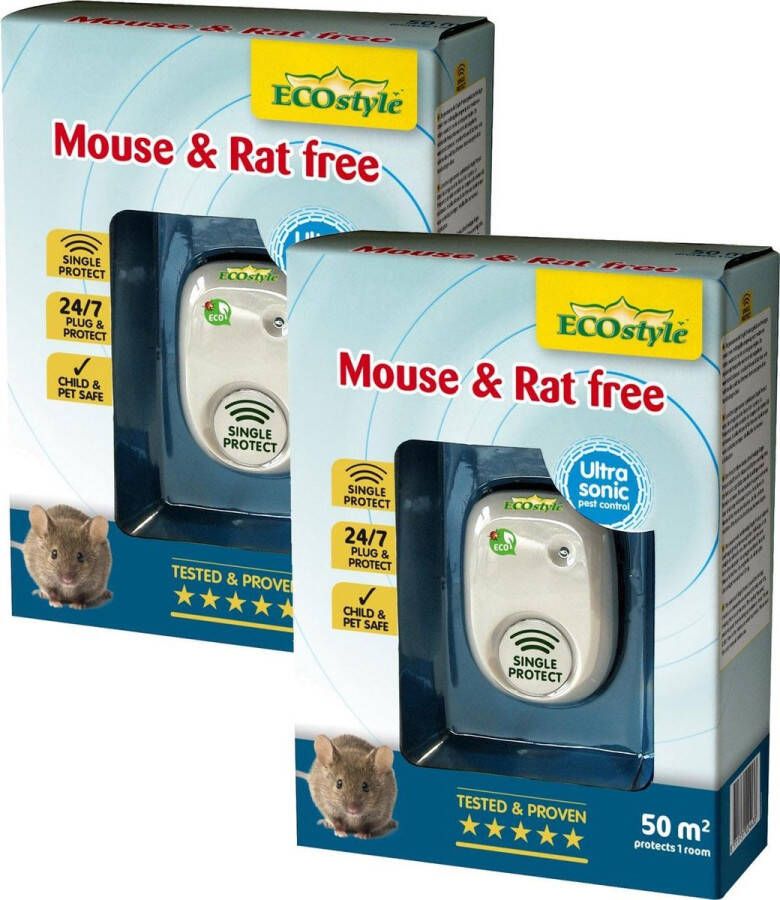 ECOstyle Mouse & Rat Free Ongediertebestrijding 2 x 50 m2