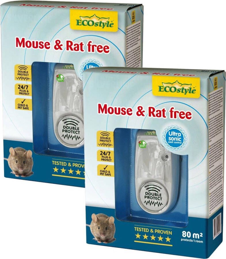 ECOstyle Mouse & Rat Free Ongediertebestrijding 2 x 80 m2
