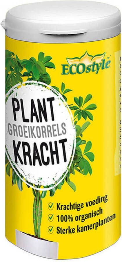 ECOstyle PlantKracht Korrels 100% Organisch Krachtige Voeding voor Kamerplanten Sterker en Weerbaarder Planten 100 GR