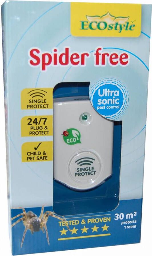 ECOstyle Spider Free 30 Tegen Spinnen Ecologisch en Vriendelijk Veilig voor Kinderen en Huisdieren 24 7 Bescherming 30 MÂ² Bereik Voor 1 Kamer