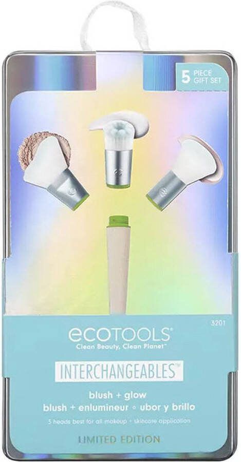 EcoTools Make-Up Borstel Set Interchangables Blush + Glow (5 Pcs)