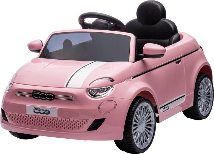 ECOTOYS Eco Toys Roze Elektrische Fiat 500 Kinderauto 705