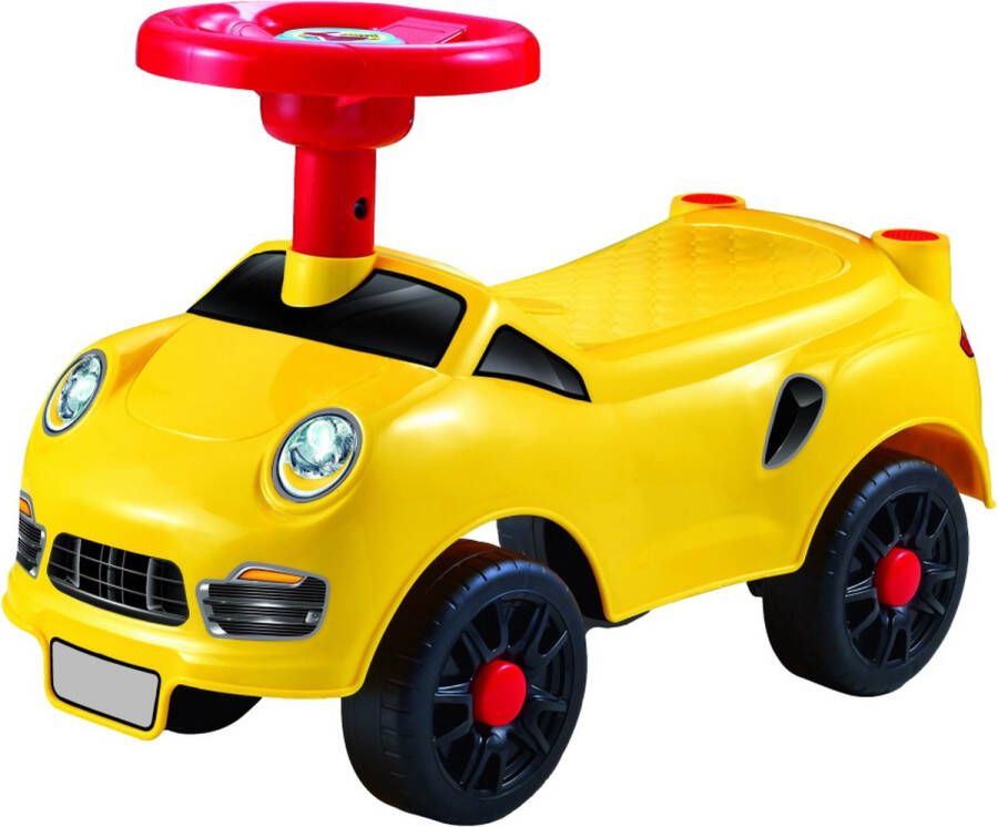 ECOTOYS Eco Toys Sport Loopauto Geel met claxon
