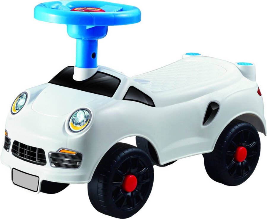 ECOTOYS Eco Toys Sport Loopauto Wit met claxon