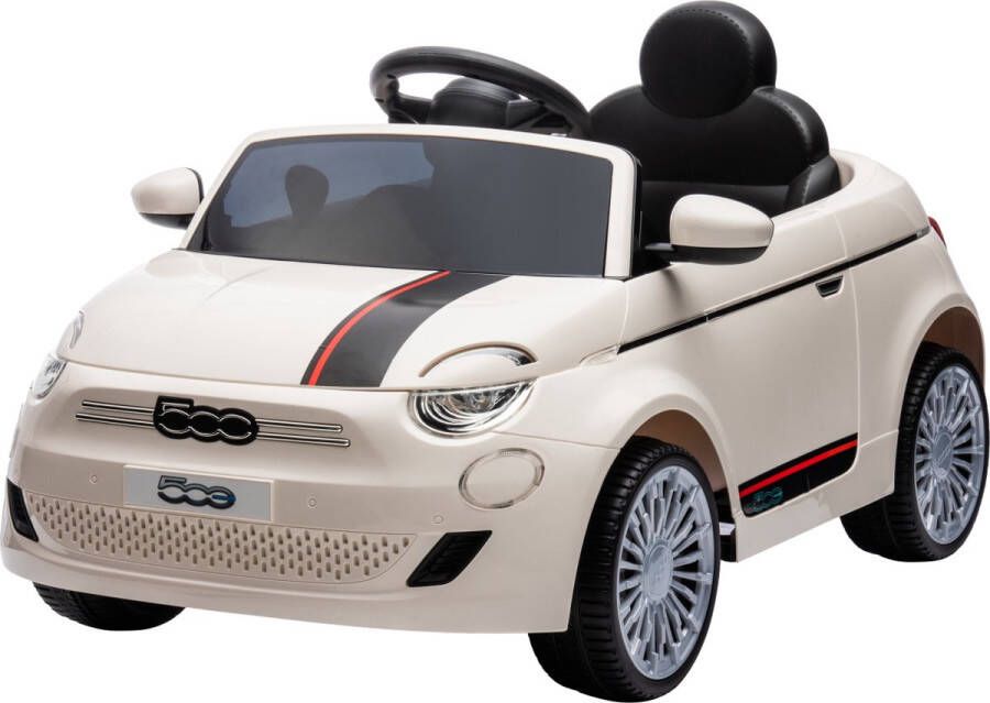 ECOTOYS Eco Toys Wit Elektrische Fiat 500 Kinderauto 705