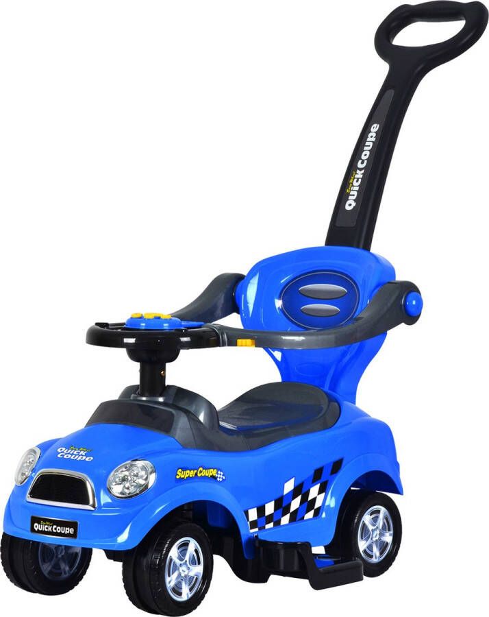 ECOTOYS Loopauto 84 5x84 7x45 5cm 3in1 blauw