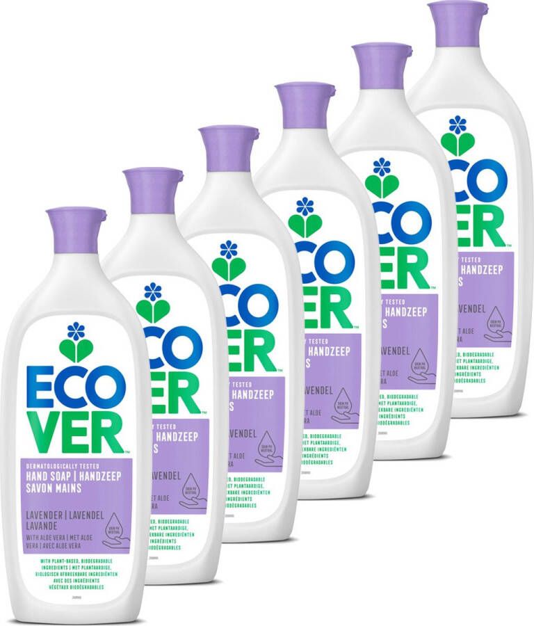 Ecover Ecologische Handzeep Lavendel & Aloë Vera 6 x 1 L Voordeelverpakking
