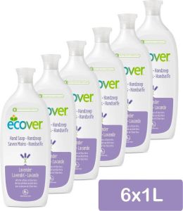Ecover Handzeep Lavendel & Aloë Vera Voordeelverpakking 6 x 1 l