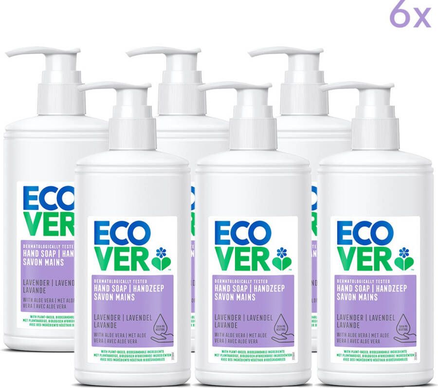 Ecover Handzeep Lavendel & Aloe Vera 6 x 250ml Voordeelverpakking