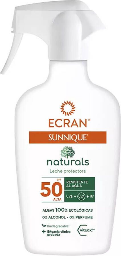 Ecran Body Zonnebrandspray Sunnique Naturals Zonnemelk Spf 50 (300 ml)