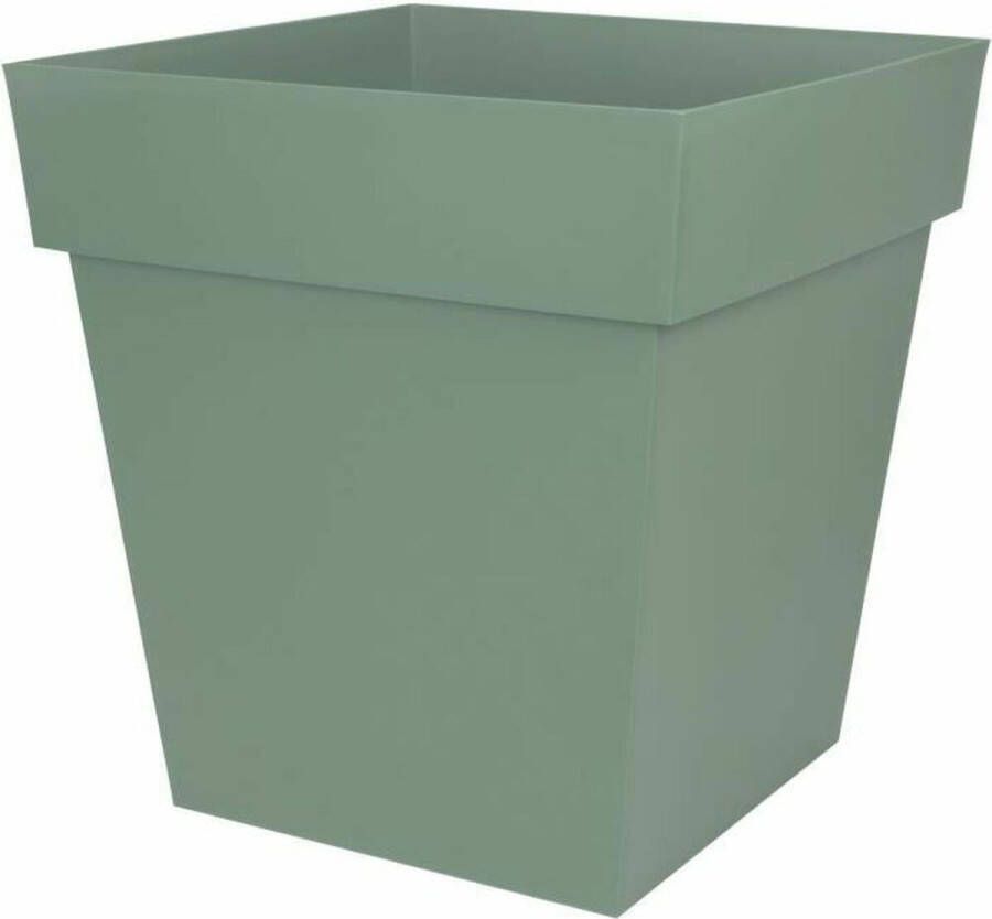 Eda plastiques EDA PLASTIQUE vierkante pot Toscane 50 cm 87 L Lauriergroen