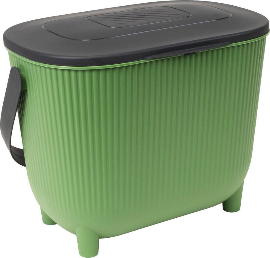 Power Tower EDA compost design emmer met deksel en filter 10 liter Cactus Antraciet