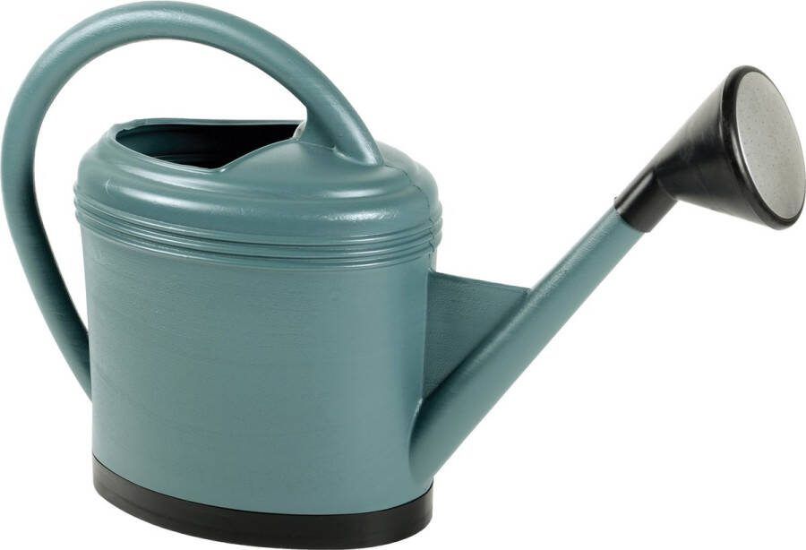 EDA Kunststof gieter groen met verstevigde bodem en plastic broeskop 12 liter Gieters voor buiten