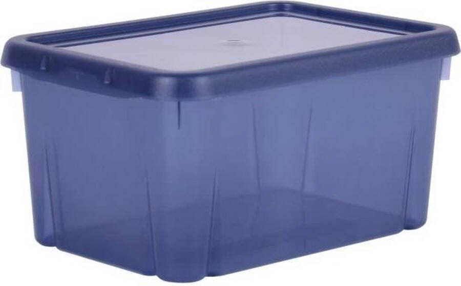 Eda plastiques EDA PLASTIC Funny Box 4 L opbergdoos Deep Acid Blue 25 5 x 18 x 12 7 cm