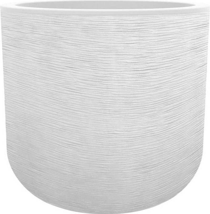 Eda plastiques EDA PLASTIQUE Ronde pot 40 cm Graphit'Up 32 5 L Gekalkt wit