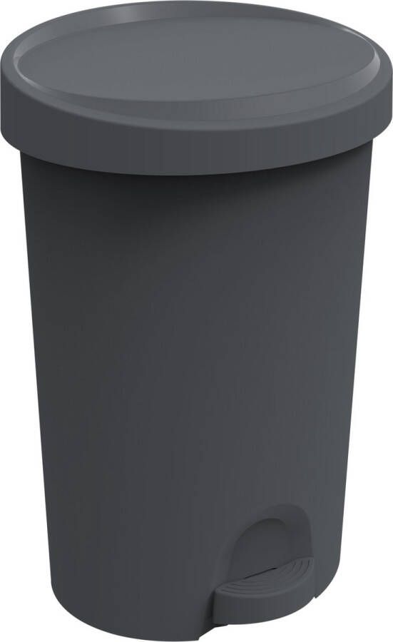 EDA Power Tower Stepy Bin P alemmer 27 Ltr Voor Zak 30 Ltr Antraciet