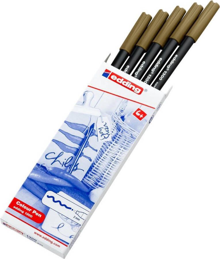 Edding Color pennen 1300-27 bruin-olijf