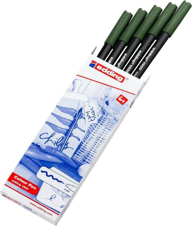 Edding Color pennen 1300-15 groen-olijf