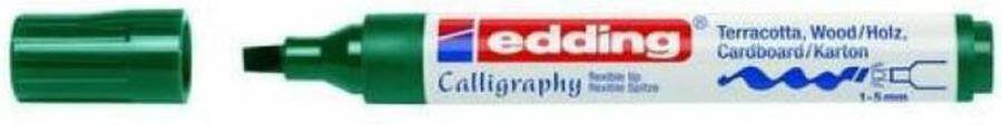 Edding -1455 kalligrafie marker flexibel flesgroen 10 Stuks