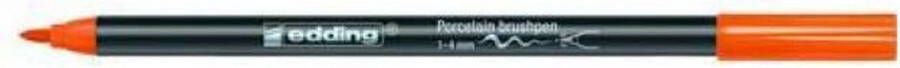 Edding -4200 porselein brushpen oranje 1ST 1-4 mm 4-4200006