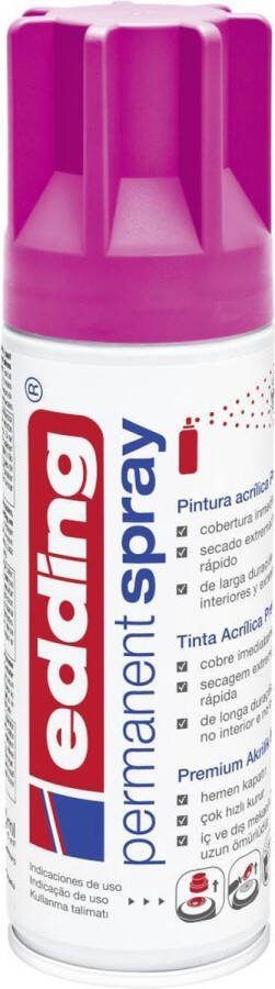 Edding 5200 Permanent Spray Premium Acrylverf Telemagenta Mat Ral 4010
