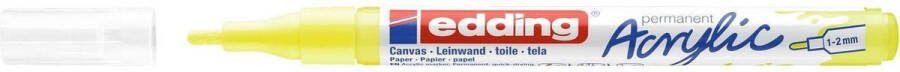 Edding 5300 Acrylic marker fijne punt neongeel Schrijfbreedte van 1-2 mm